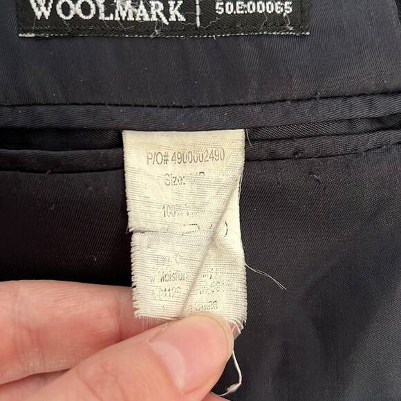 Vintage Calvin Klein Mens Classic Navy 3 Button Wool Blazer/Sports Coat Size 44R - Picture 5 of 13